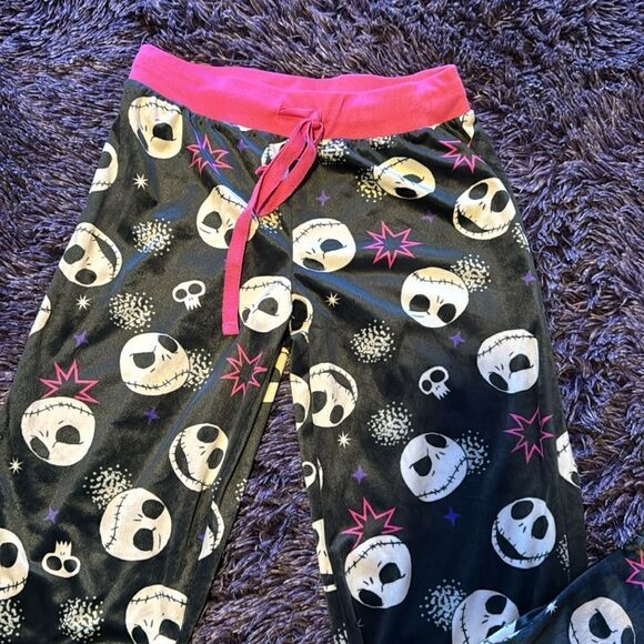 Tim Burton's The Nightmare Before Christmas velour pajama pants - Picture 2 of 6